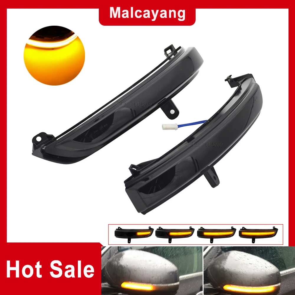 

2pcs Dynamic Turn Signal LED Side Mirror Indicator Blinker Sequential Light For Nissan Teana J32 2008-2012 Maxima