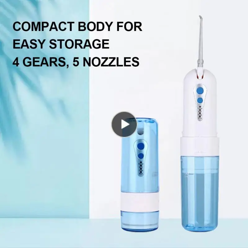 

1/2/3PCS 4 Modes Portable Tooth Puncher Waterproof Cordless Electric Oral Irrigator Home-appliance Electric Teeth Cleaner Abs