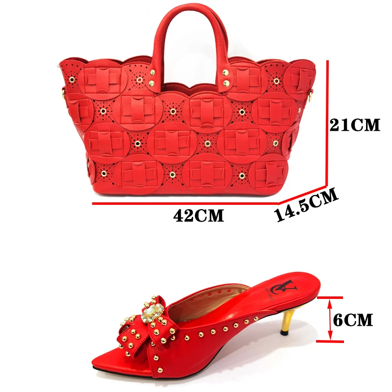 Slippers Pointed Toe Pretty Price 2022 Winter New Design Italian Women Shoes Matching Bag in Pink Color for Wedding Dress |