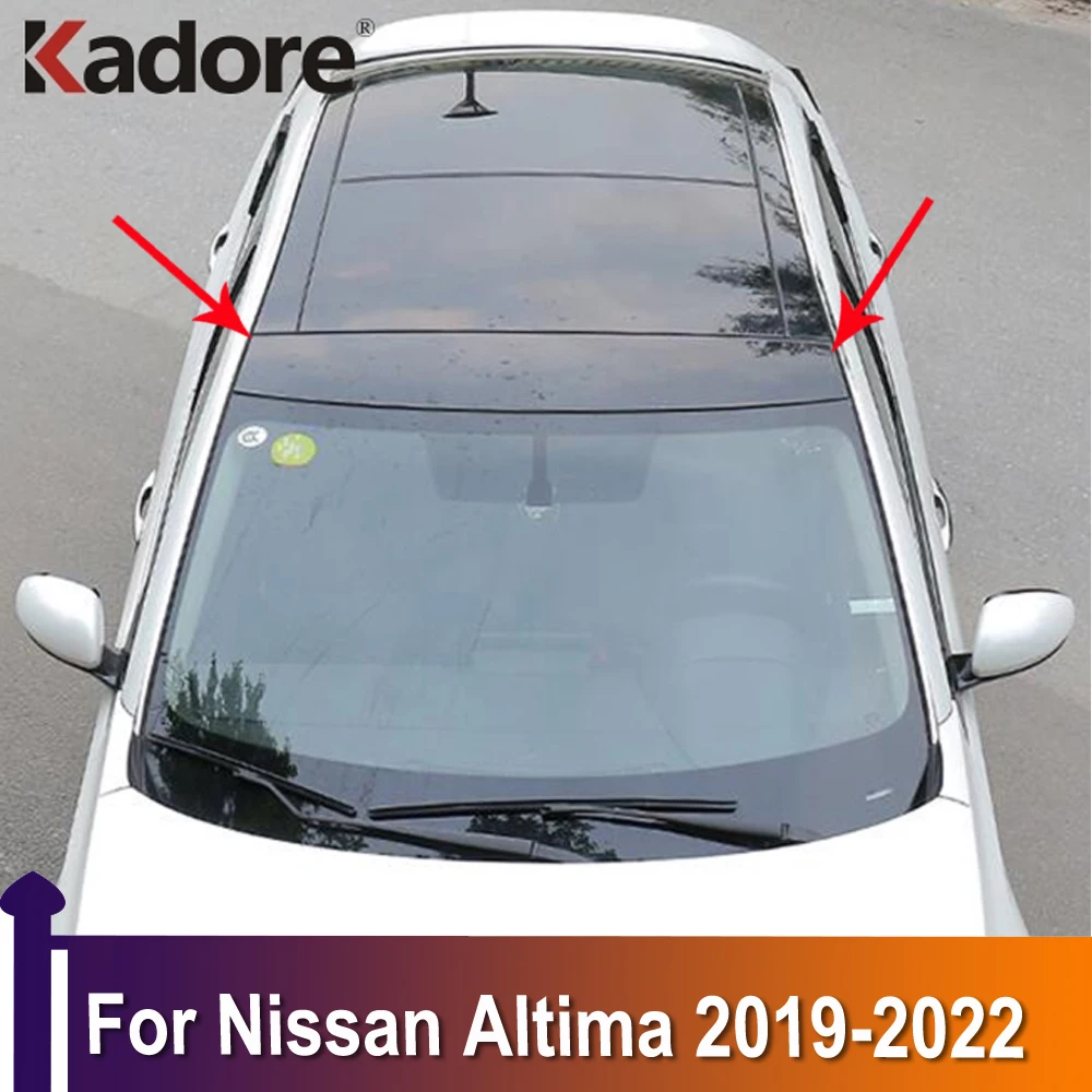 

For Nissan Altima 2019 2020 2021 2022 Car Styling Roof Side Decoration Trim Sticker Stainless Steel
