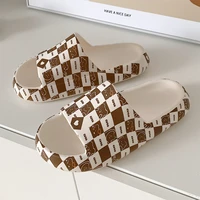 korean style platform pillow slides for women summer sandals lightweight open toe shower shoes cartoon cute bear house slippers