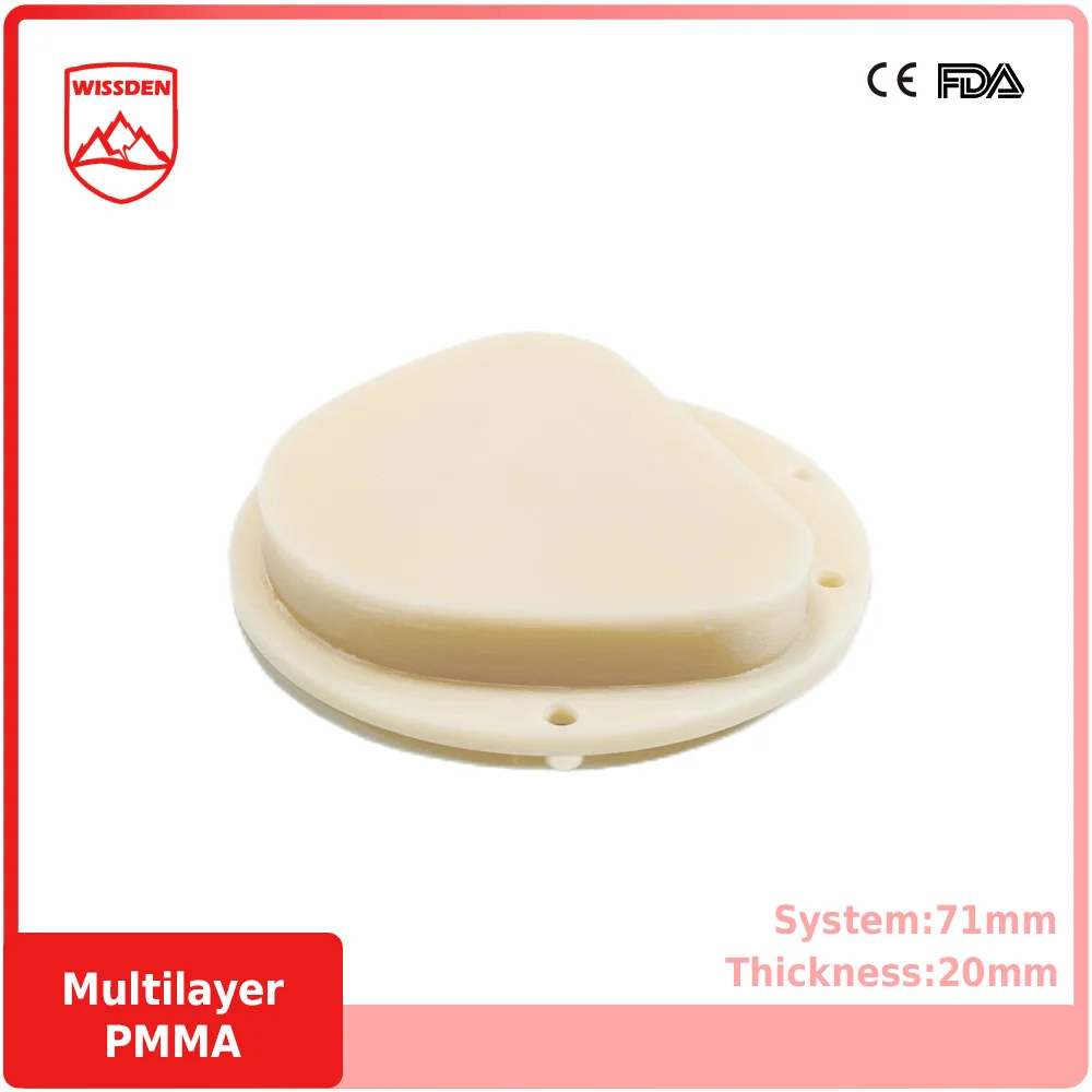 Wissden Multilayer PMMA Blocks 71,20mm Dental Lab Materials AG System CAD/CAM