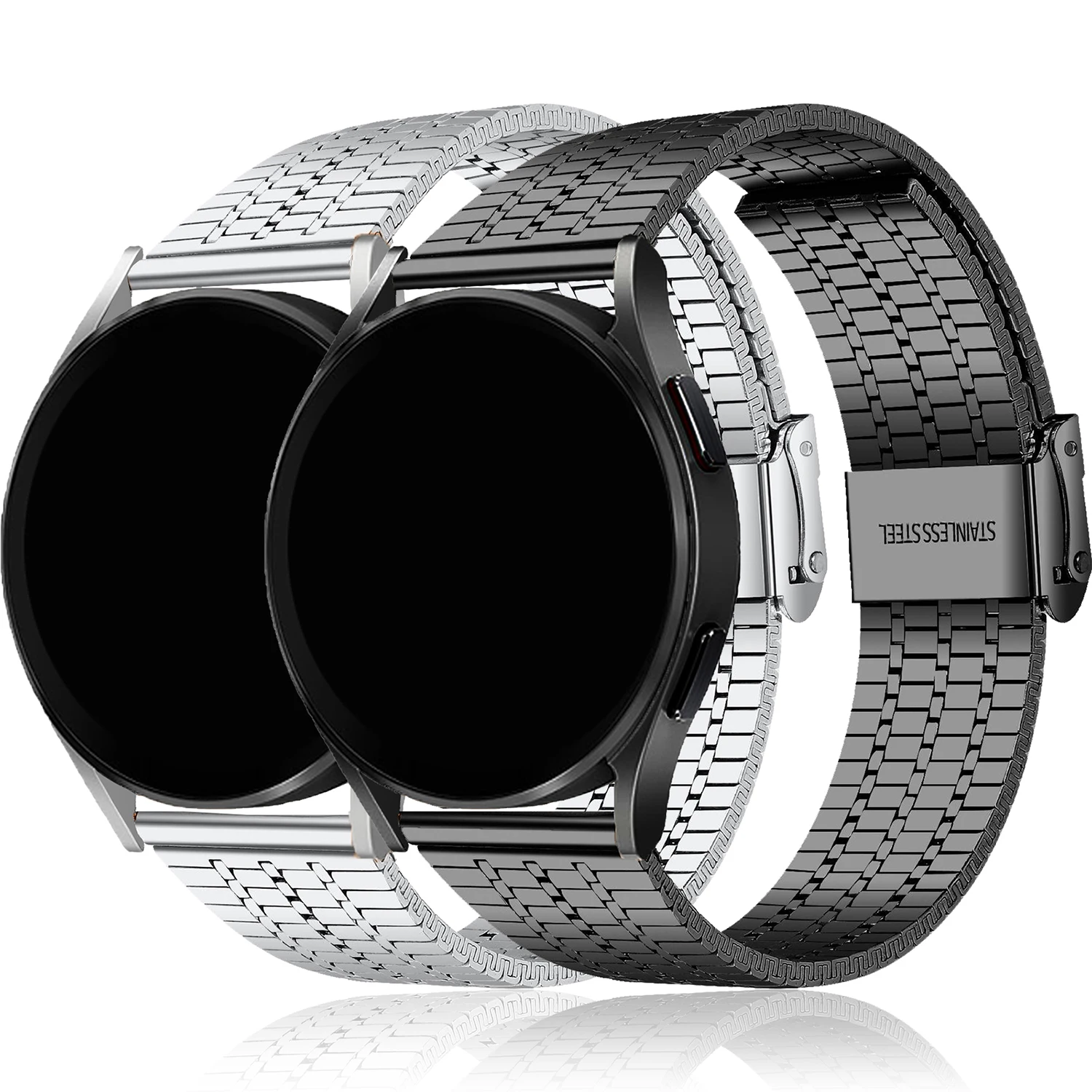 

Stainless Steel Strap For Samsung Galaxy Watch 5 4 44mm 40mm 5 Pro 4 Classic Active 2 20mm 22mm Bracelet Huawei GT 2 3 46mm Band