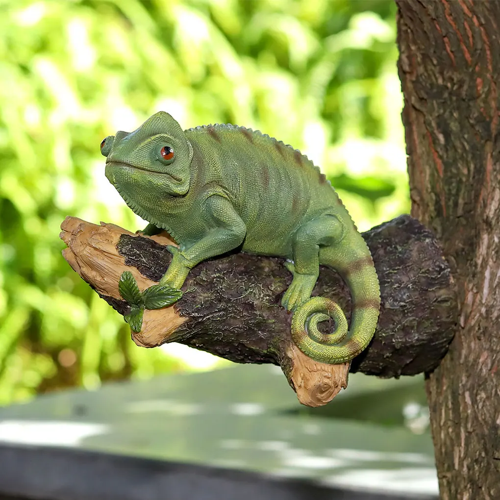 

Gift Chameleon Statue Sculpture For Garden Decoration PERFECT GIFT Statue Sculpture Figurine DESIGN Outdoor Garden