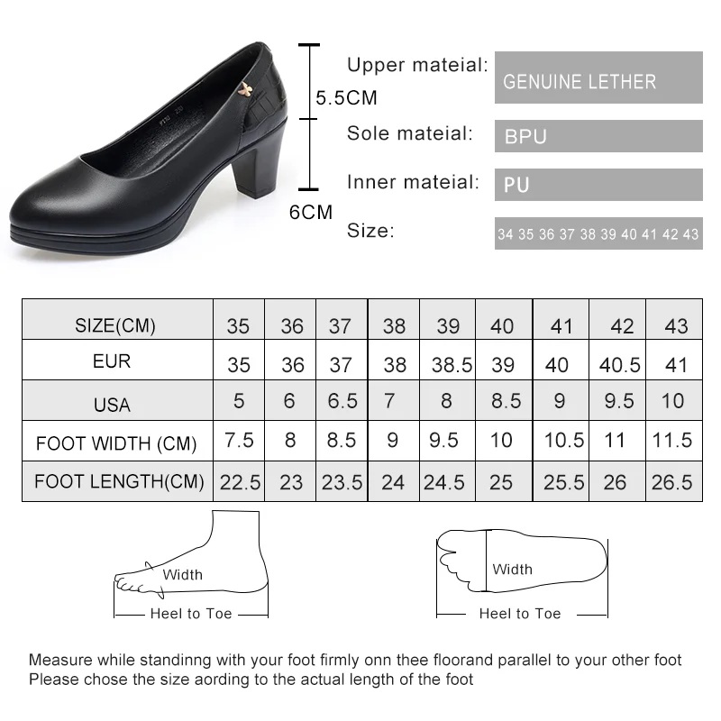 AIYUQI Women Dress Shoes Genuine Leather 2023 New Large Size 41 42  Women High Heels Spring Women Professional Shoes