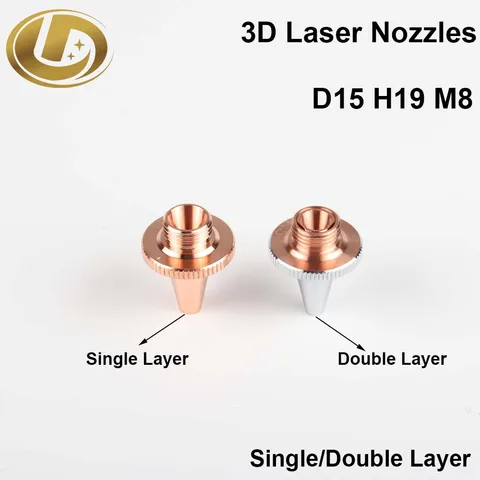 Сварочные сопла D15 H19 M8 медные Raytools