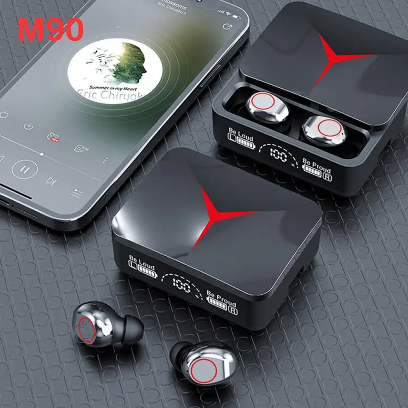

TWS-стереонаушники M90 с поддержкой Bluetooth 5,3 и микрофоном