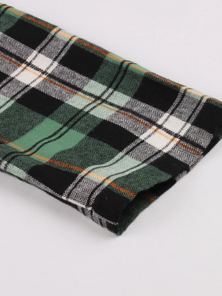 Tonval клетчатые рокабилли рождественские платья с отложным воротником для женщин