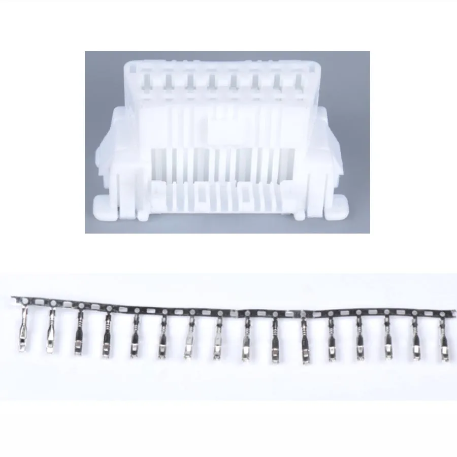 16-контактный разъем Obd2 для Toyota, белый Штекерный разъем с 16-контактным разъемом, подходит для автомобилей Toyota