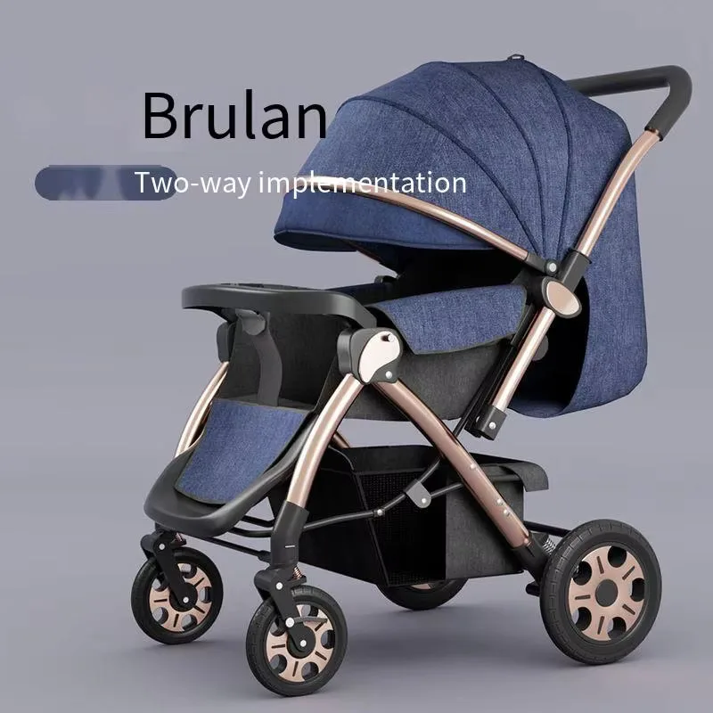 Детская коляска может сидеть и лежать двустороннее поворотное сиденье для