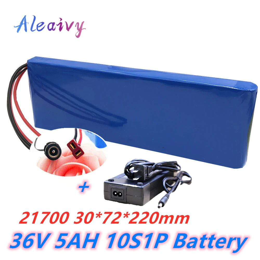 

2020 new 36V battery 10S1P 5Ah 42V 5000mAh 21700 lithium ion battery pack ebike electric car bicycle scooter 20A BMS 500W +2A