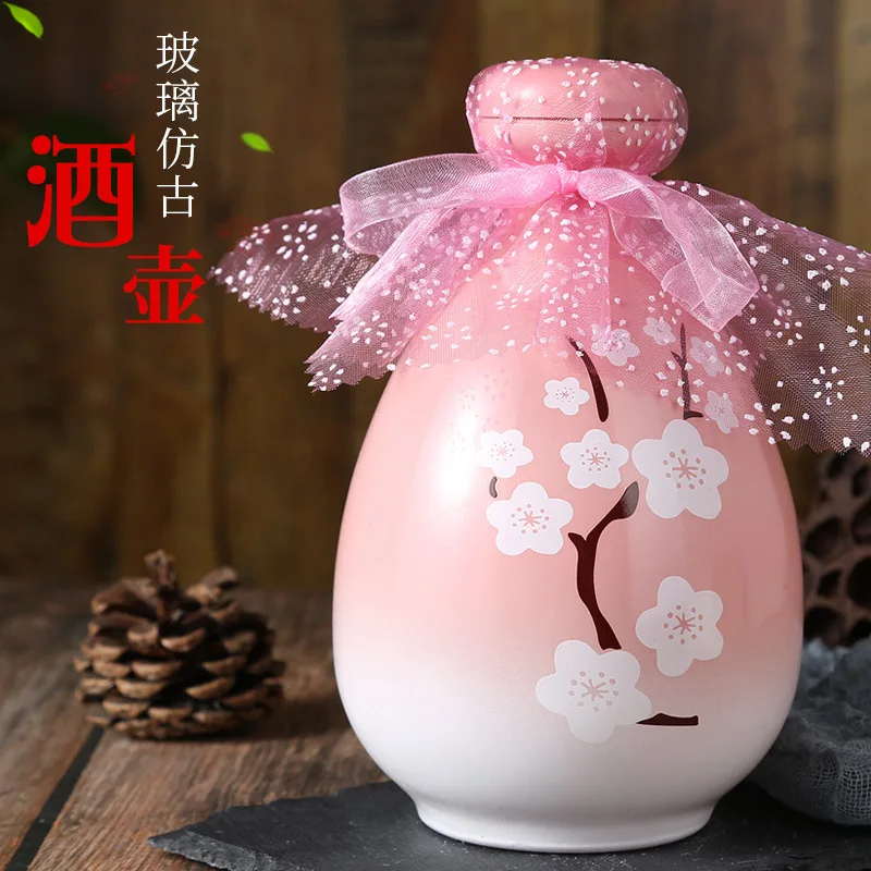 

Старинная стеклянная сакэ бутылка 500 мл