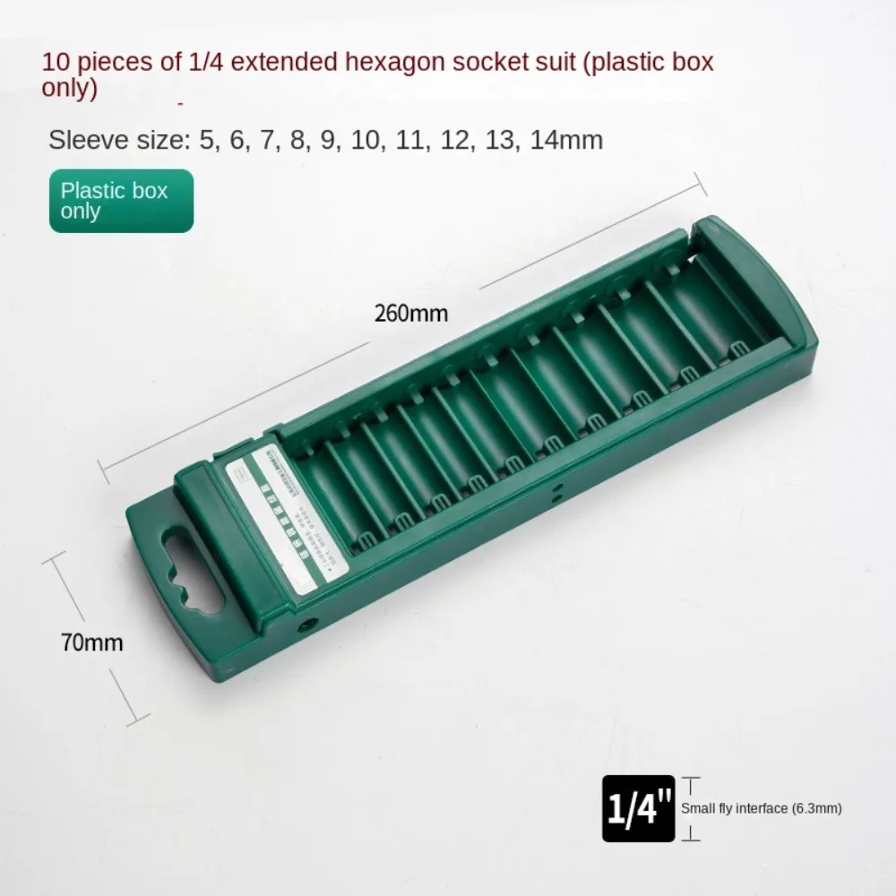 

Ящик для хранения гаечных ключей из АБС-пластика, зеленый, 1/4 дюйма, 3/8 дюйма, 1/2 дюйма, пластиковый многофункциональный инструмент для хранения розеток