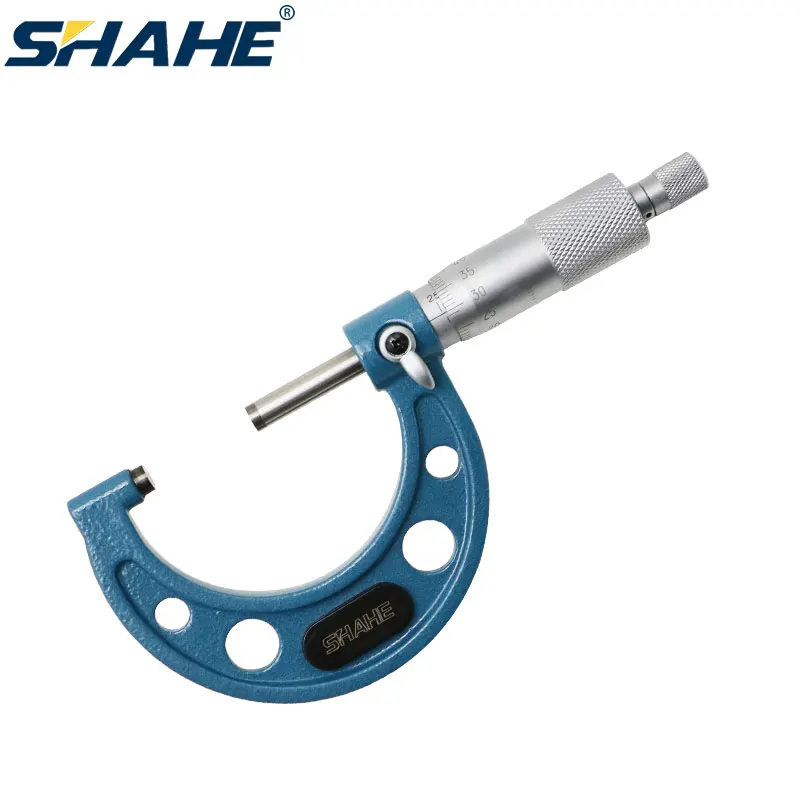 

Наружный микрометр SHAHE 0,01 мм 25-50 мм, измерительный инструмент, микрометр, циферблат