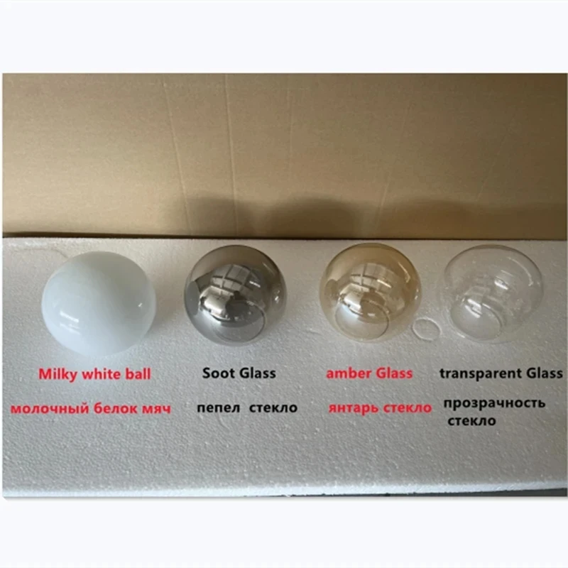 Светодиодная потолочная люстра из скандинавского стекла черное золото G4 для