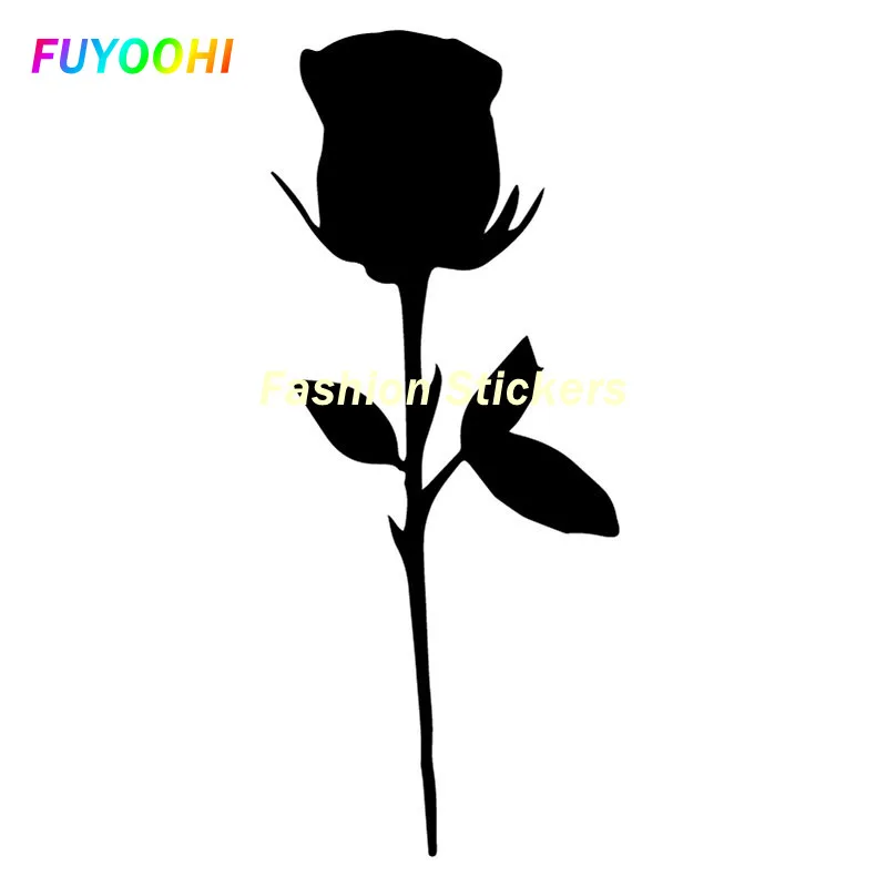 

FUYOOHI Exterior/Protection Fashion Stickers Personality Creativity Retro Rose Flower Car Styling Decoration PVC Decals Graphic
