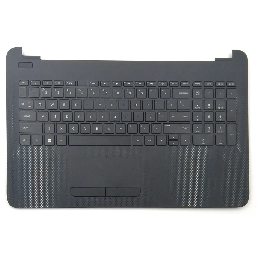 

New For HP 15-AC061NR 15-AC063NR 15-AC110NR 15-AC113CL 15-AC120NR 15-AC121DX 15-AC128DS Keyboard W Touchpad Palmrest Upper Case