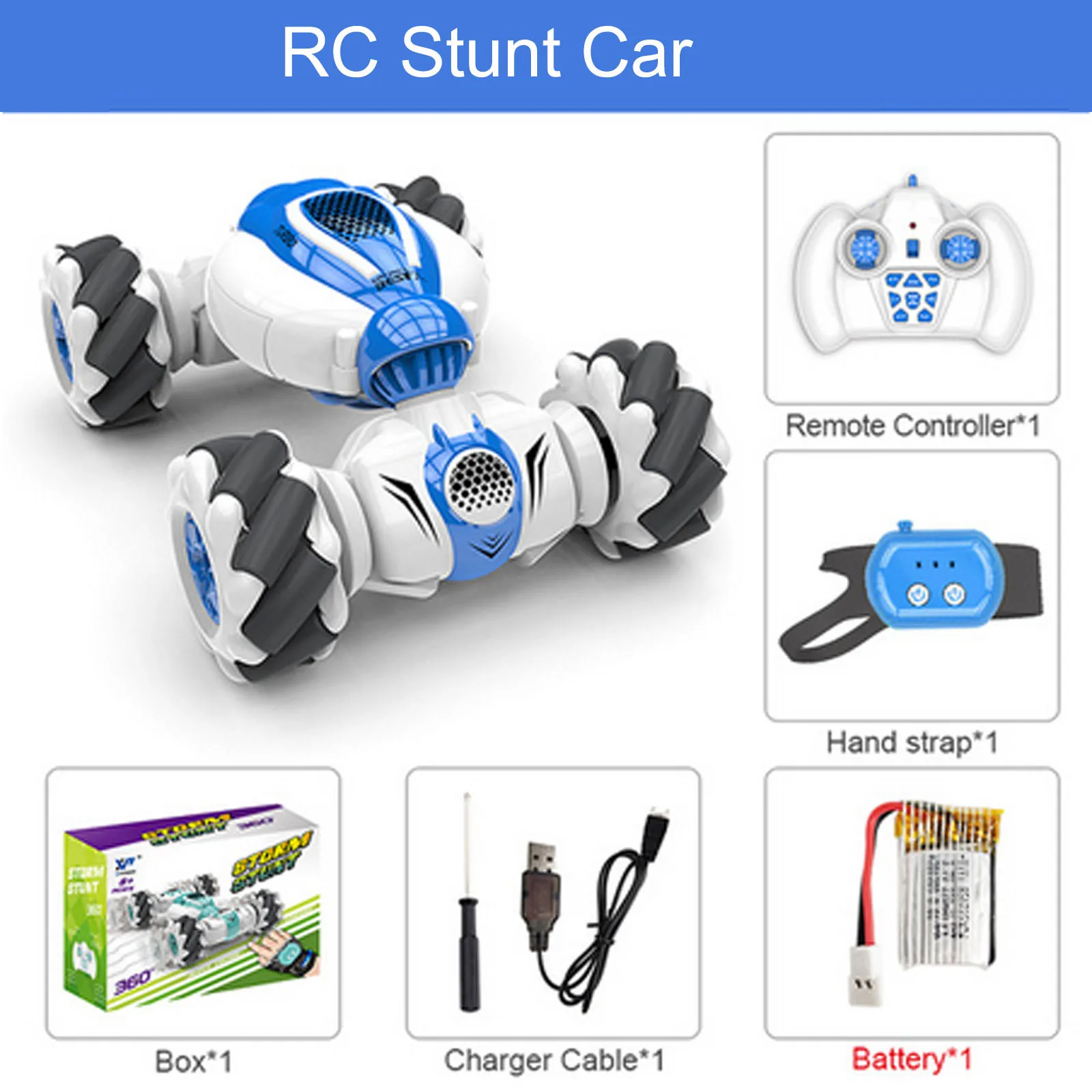 

Автомобиль 4WD с дистанционным управлением, часы с управлением жестами и датчиком, Радиоуправляемый трюковый автомобиль, дрифт-машина со све...
