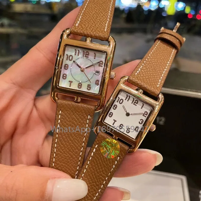 

High Quality Women's Quartz Watch Top Luxury Designer Brand Fashion Elegant Extended Ladies Gift Aaa Leather Strap Wristwatch