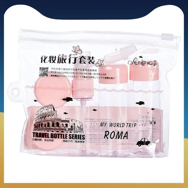 

7 шт./набор, прозрачные пластиковые контейнеры для косметики