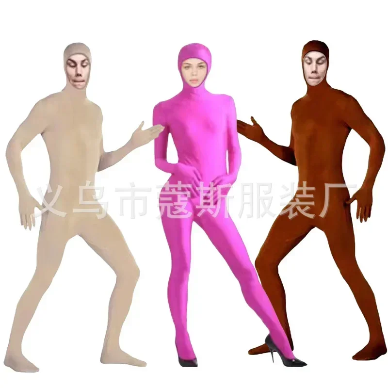 Костюм Zentai Для Всего Тела Мужчин И Женщин Облегающий Из Искусственной Кожи На