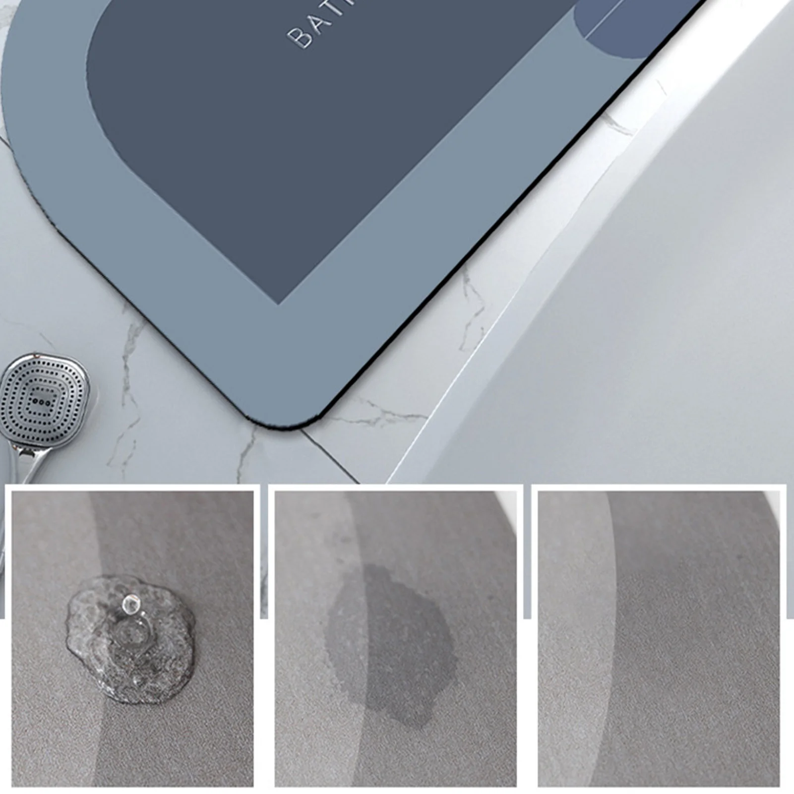 

Супервпитывающий коврик для ванной, Нескользящие напольные коврики, коврики для ванной, Быстросохнущий нескользящий коврик для ванной из м...