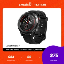 IN Stock Global Version New Amazfit Stratos 3 Smart Watch GPS 5ATM Music Dual Mode 14 Days Smartwatch For Android