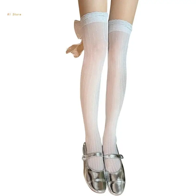 

1 пара, женские длинные гольфы в полоску