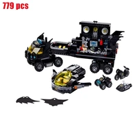 new 779pcs classic hero series movie mobile base building block compatible 76160 assemble model toys for children christmas gift