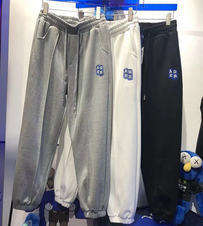 

ADER ERROR Letter Embroidered Sweatpants Trousers Men Women Casual Sports Adererror Pants