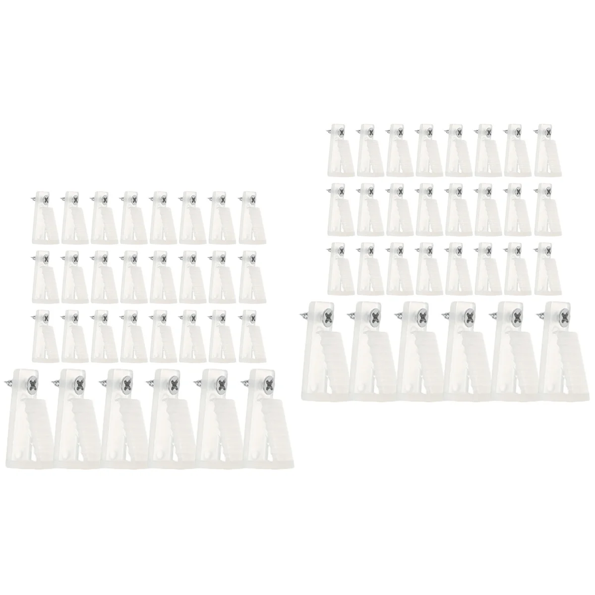

60 pcs LED String Clips Outdoor String Lights Rope Hanger Hooks with Screws
