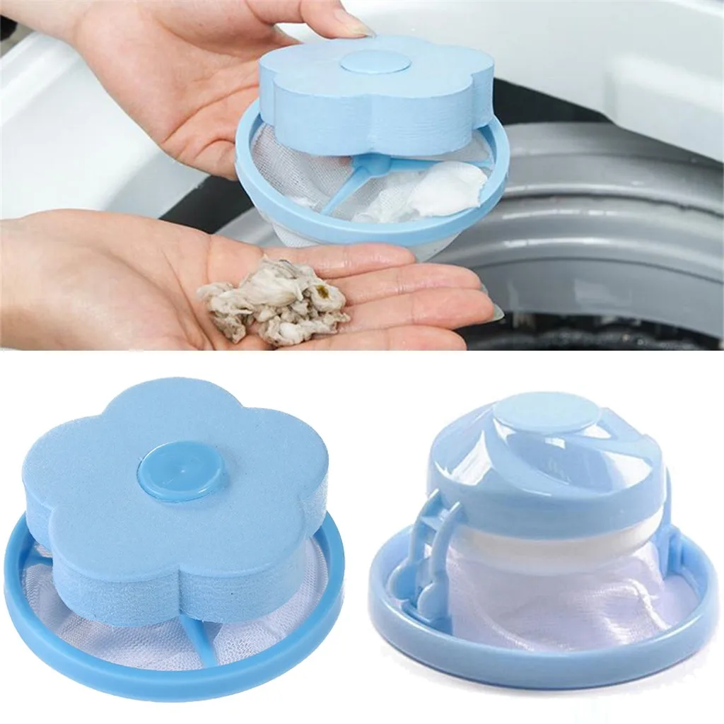 

Plum type Balls Discs Hair Removal Catcher Filter Mesh Pouch Cleaning Balls Bag Dirty Fiber Collector Washing Machine Filter
