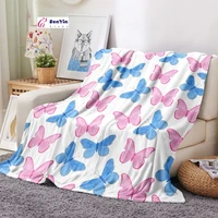 flying butterflies flannel blanket for beds butterfly plush throw blanket kids adults throw bedding warm bedspread
