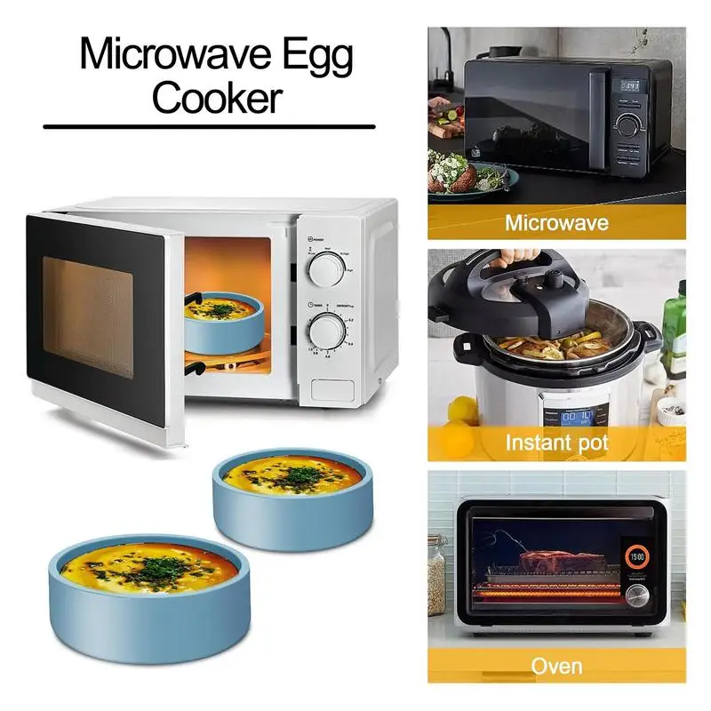 

1pc Microwave Scrambled Egg Cooker Silicone Egg Poacher Heat Resistant Poached Egg Maker Air Fryer Egg Bites Mold Kitchen Tool