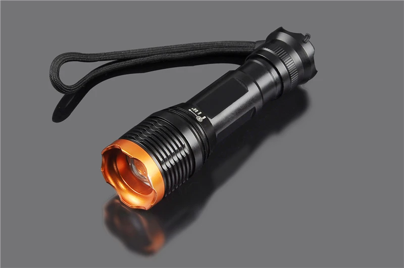 

Aluminum Alloy T6 LED Flashlight Rotary Zoomable Torch 5 Switch Modes Flashlights Use 18650 Battery