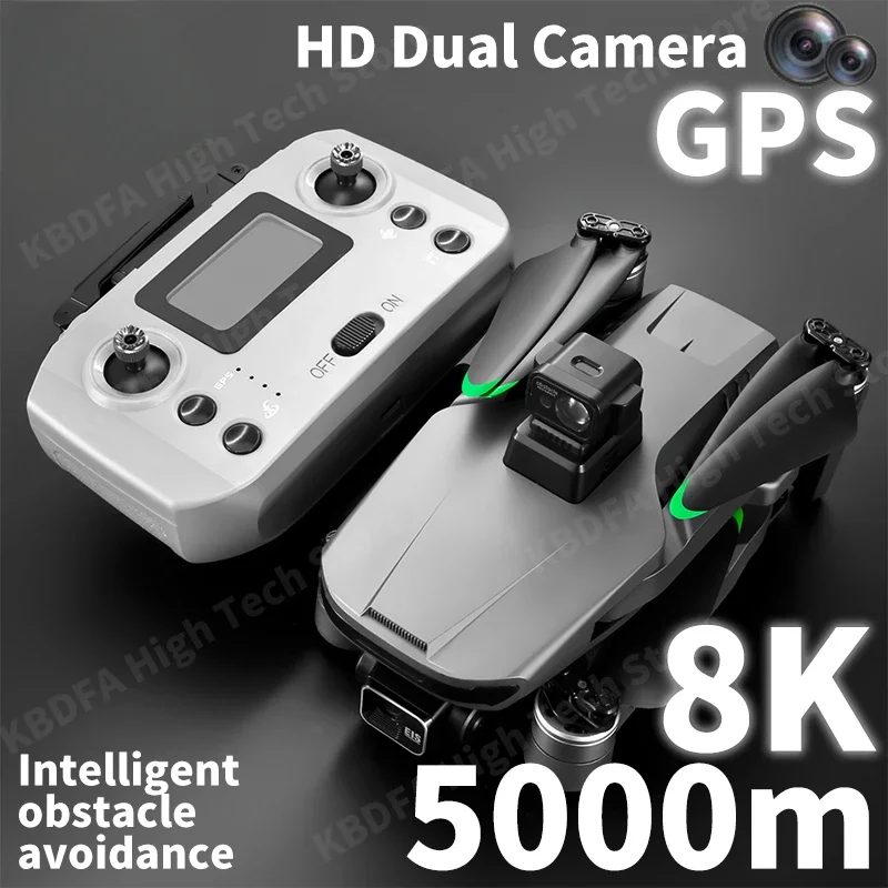 

Dual Camera Obstacle Avoidance Helicopter S155 Drone 8K ELS 3-Axis Anti-Shake PTZ GPS Aerial Photography Profesional Dron