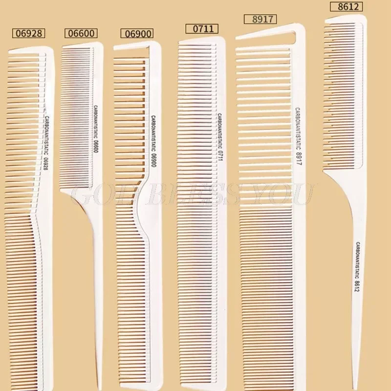 

Professional Hair Dye Comb One-way Weave Highlighting Foiling Sectioning Highlight Cutting Combs Salon Hairdressing Tool