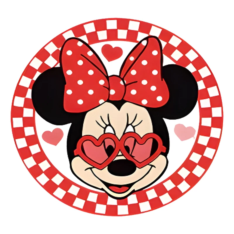 Термопереносные наклейки с Микки на День святого Валентина для одежды виниловые