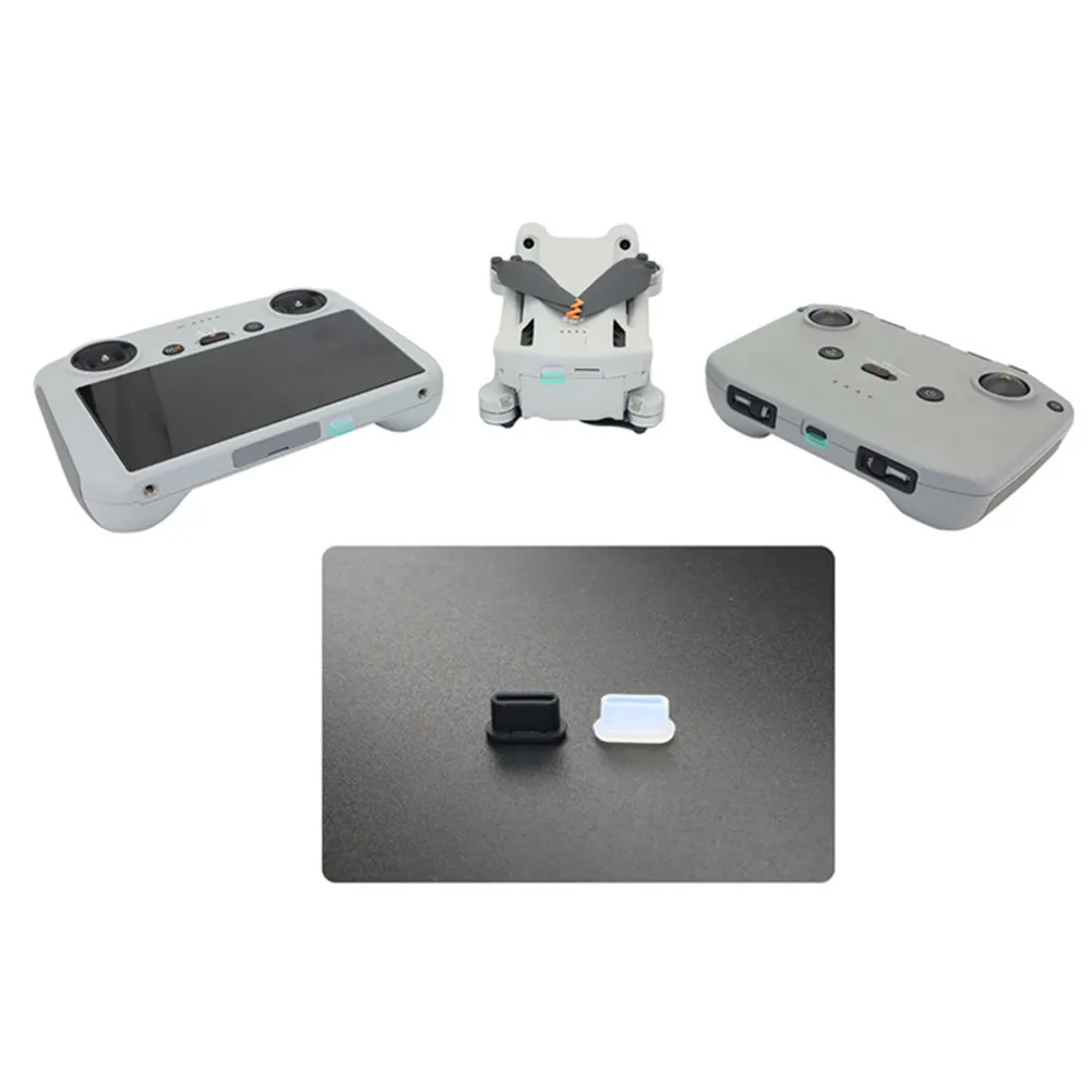 2 шт./лот пылезащитные заглушки для порта зарядки дрона DJI Mini 3 Мягкая силиконовая
