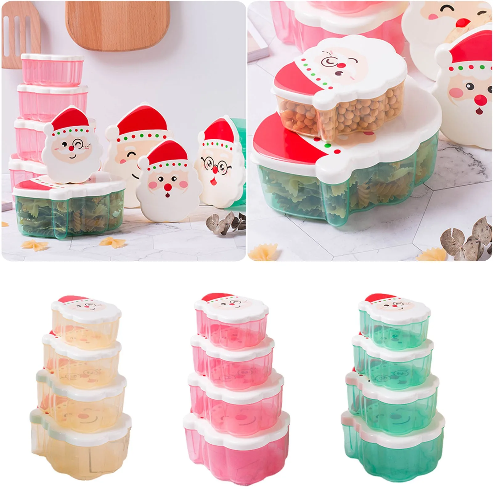 Set With Lid Gift For Children Lunch Box For Fruits And Snacks Sandwich Wrap Container