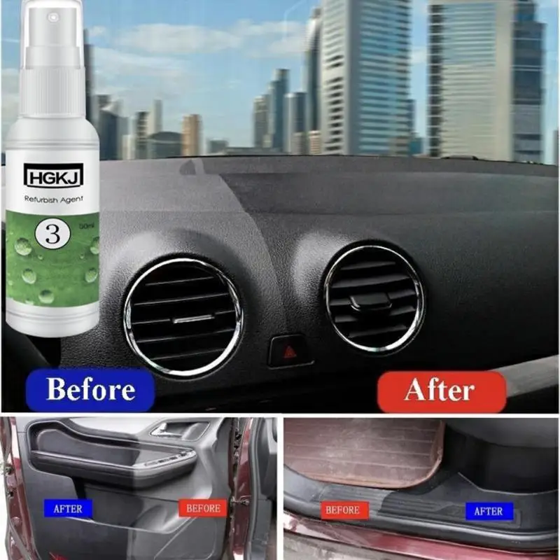 

Car Interior Leather Seats Plastic Maintenance Clean Detergent Refurbisher Refresher Cleaner Leather Care Leather Shoe TSLM1
