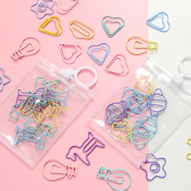 

Love 10pcs/pack Kawaii Clips Tickets Pig Star Accessory Office Paper Letter Stationery Notes Binder Clear Photos Cute Metal Mini