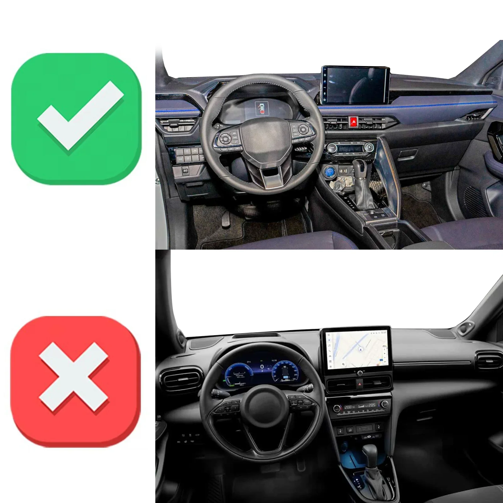 Фото Защитный коврик на приборную панель для Yaris Cross DNGA (не подходит для TNGA-GA-B), солнцезащитный, антибликовый, блокирующий УФ-излучение, коврик-накладка на панель приборов №2