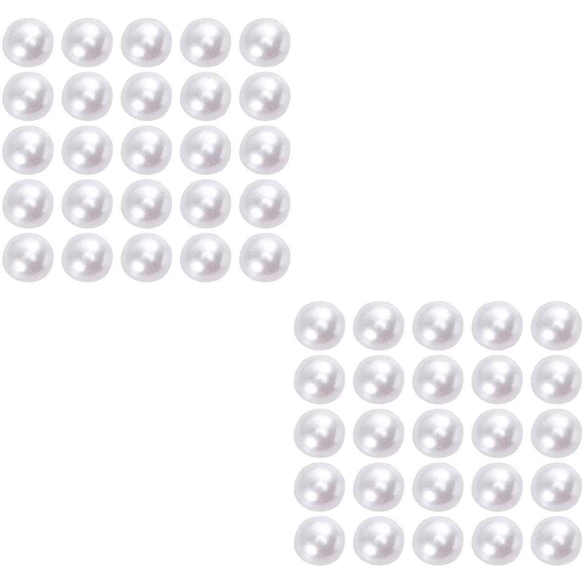 

4000 pcs 4mm Half Round Artificial Pearl Beads Flat Back Pearl for Craft DIY Gift Making (White)