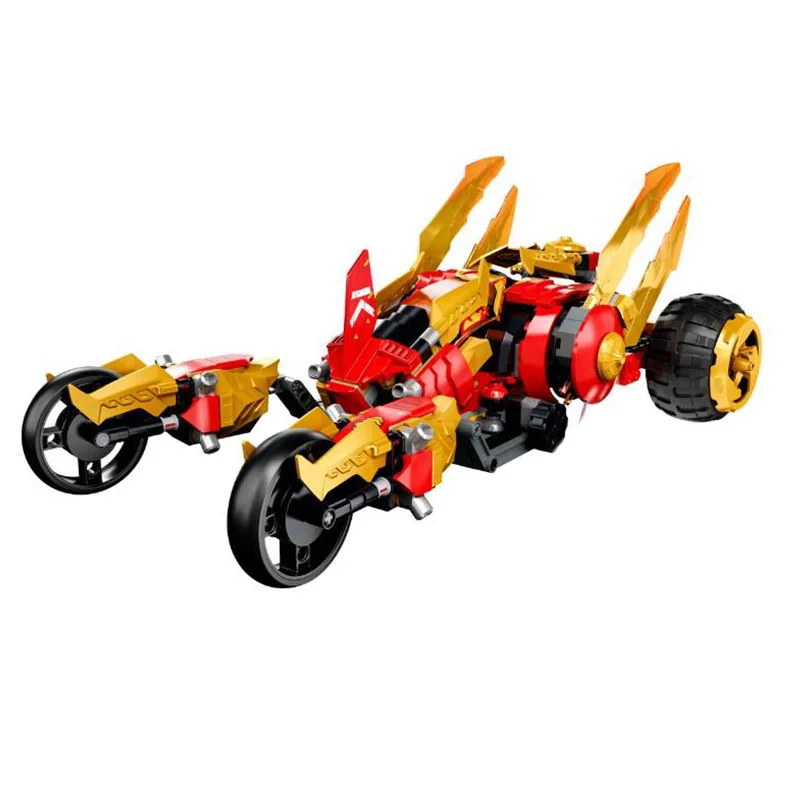 

670pcs Golden Dragon Raider Car Building Blocks Bricks Figures Ninja Set Gift Toys for Children Kids Boys Girl Compatible 71773