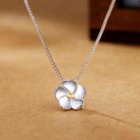 2020 new simple flower necklace fashion exquisite temperament clavicle chain lady cherry necklace sweet pendant necklace jewelry