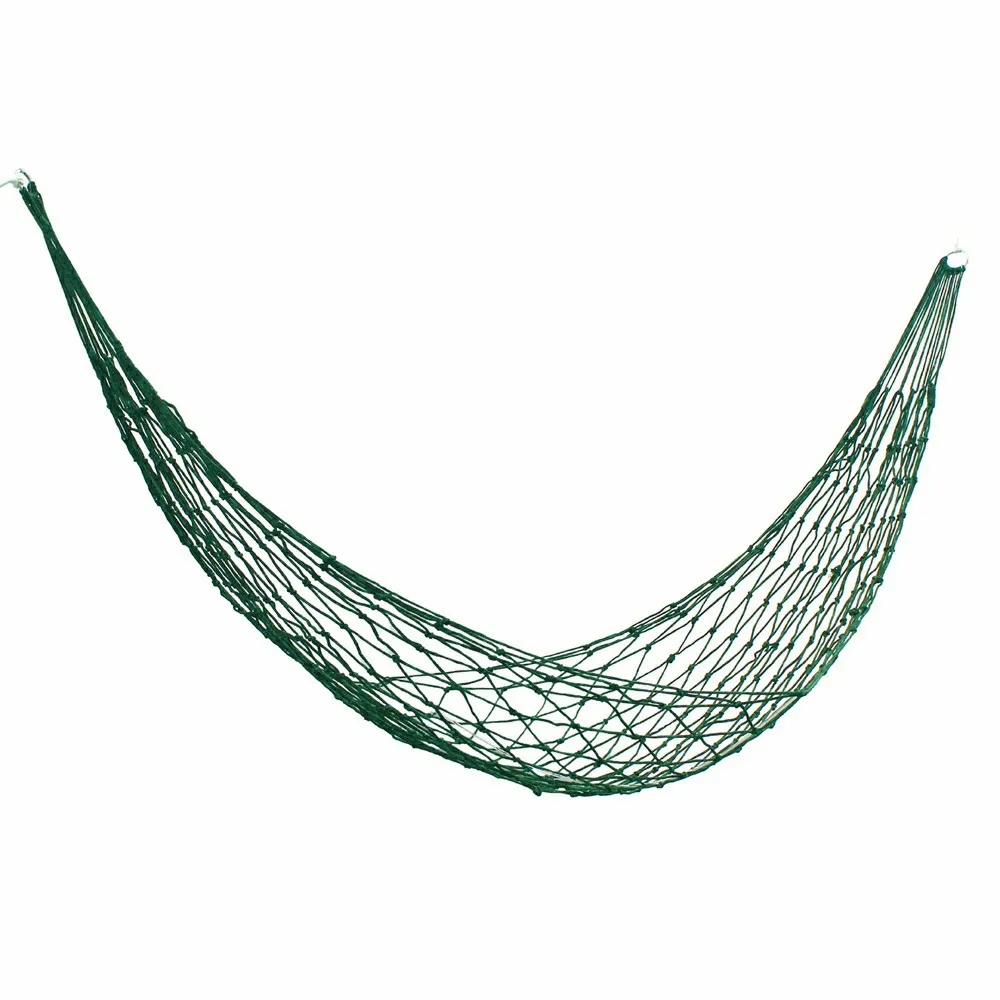

Outdoor hammock bold military green mesh camping Swing Nylon rope single hammock