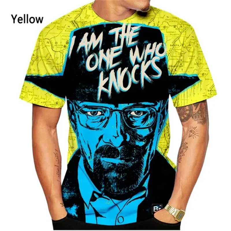 

Breaking Bad Terror Movie 3D Graphic T Shirts For Men Women Casual Fashion Short Sleeve Tops Tees Funny Printed T-shirt Hombre