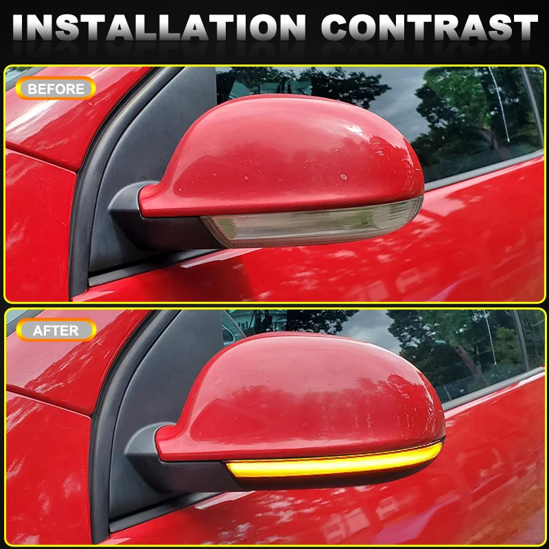 Для VW Golf MK5 GTI EOS Jetta Passat Sharan Skoda Превосходные светодиодные лампы бокового зеркала