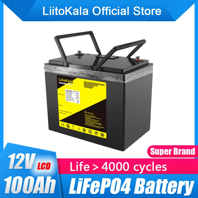 

Аккумулятор LiitoKala LiFePO4, 12 В, 12,8 А · ч, 3000 в